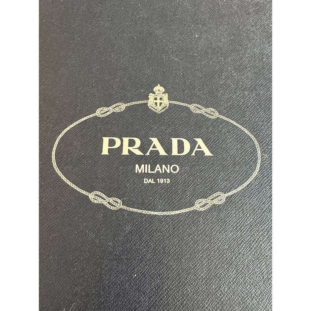 Prada NWB Men's Square Toe Black Leather Lug Sole Chelsea Boots - Picture 7 of 8